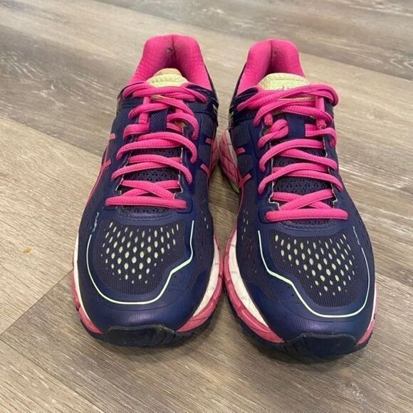 Asics Kayano Blue Shoe Sneaker Women 8 - Picture 3 of 9